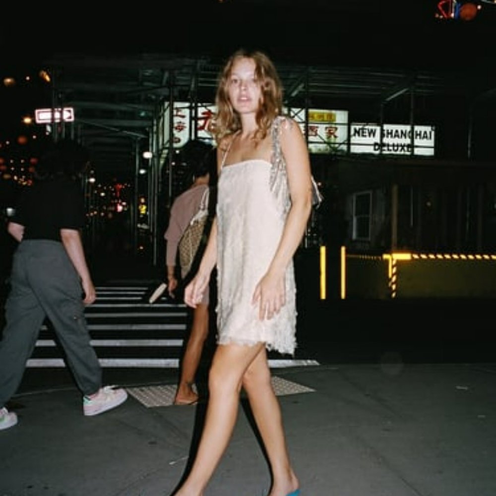 Zara cream floral sequin dress (New with tags)
